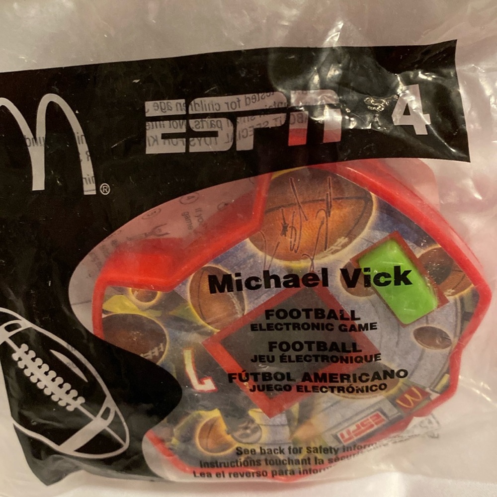 Michael Vick Football Happy Meal Toy